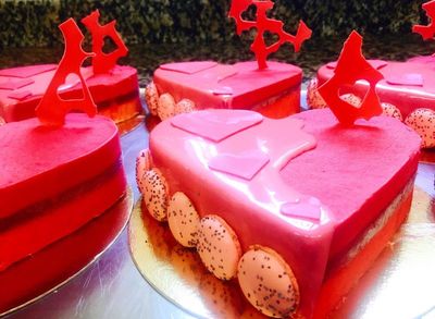 Gâteaux Coeur Fruits Rouges Fête des Mères Fait Maison à Partager Boulangerie Aixoise Marseille